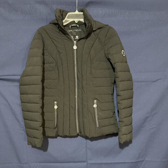Nautica Ladies Short Stretch Jacket, Size M, Black - Picture 1 of 4